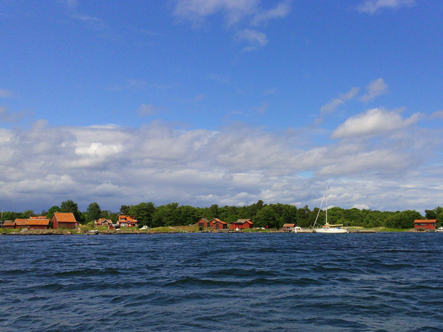 utsikt fron båt